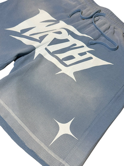 sun fade waffle set - shorts